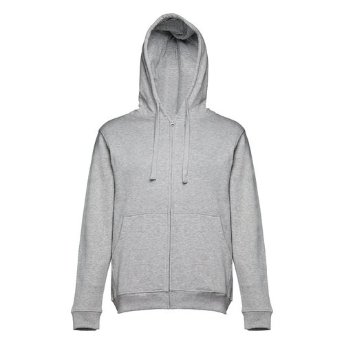 moteado gris claro THC AMSTERDAM. Sudadera para hombre, con cremallera y capucha