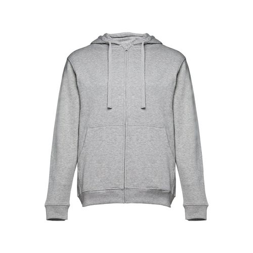 moteado gris claro THC AMSTERDAM. Sudadera para hombre, con cremallera y capucha