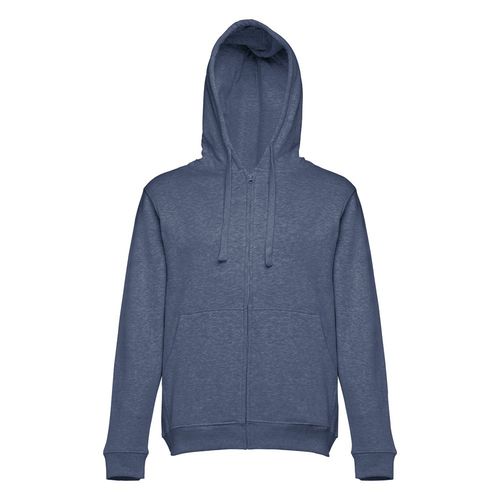 azul chiné THC AMSTERDAM. Sudadera para hombre, con cremallera y capucha