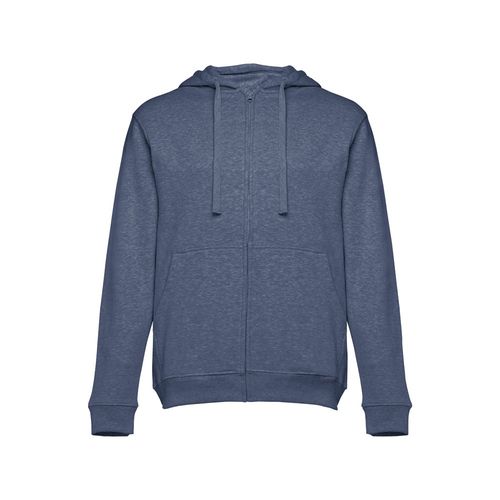 azul chiné THC AMSTERDAM. Sudadera para hombre, con cremallera y capucha