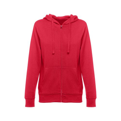 red THC AMSTERDAM WOMEN. Sudadera para mujer, con cremallera y capucha