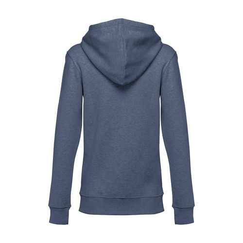 azul chiné THC AMSTERDAM WOMEN. Sudadera para mujer, con cremallera y capucha