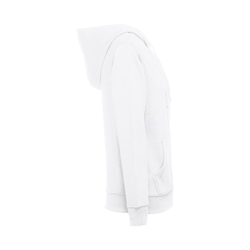 white THC AMSTERDAM WOMEN. Sudadera para mujer, con cremallera y capucha