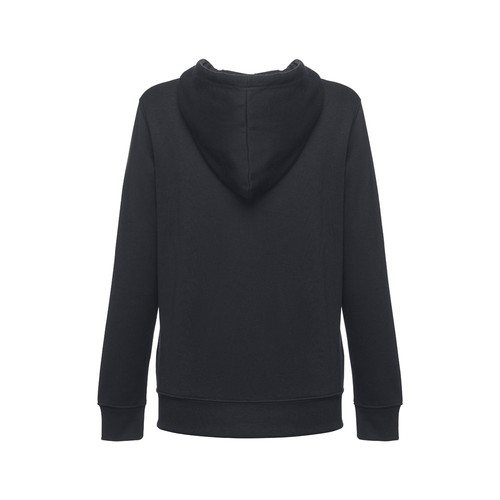 black THC AMSTERDAM WOMEN. Sudadera para mujer, con cremallera y capucha