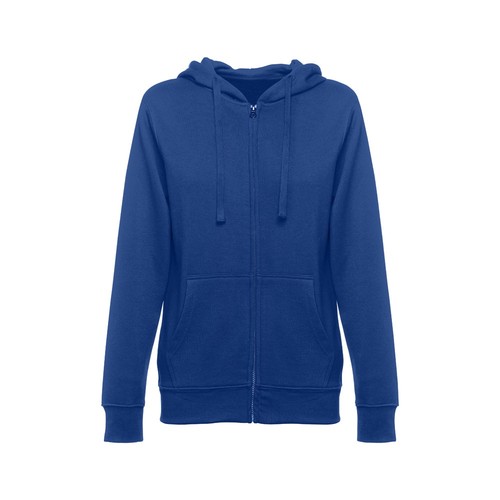 azulón THC AMSTERDAM WOMEN. Sudadera para mujer, con cremallera y capucha