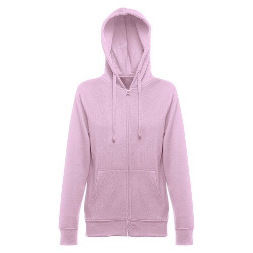 lila THC AMSTERDAM WOMEN. Sudadera para mujer, con cremallera y capucha