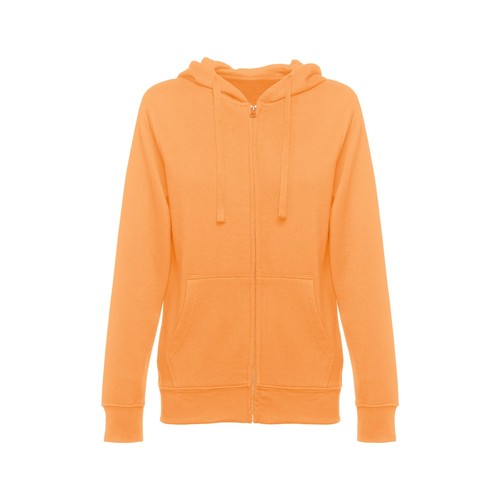 coral THC AMSTERDAM WOMEN. Sudadera para mujer, con cremallera y capucha