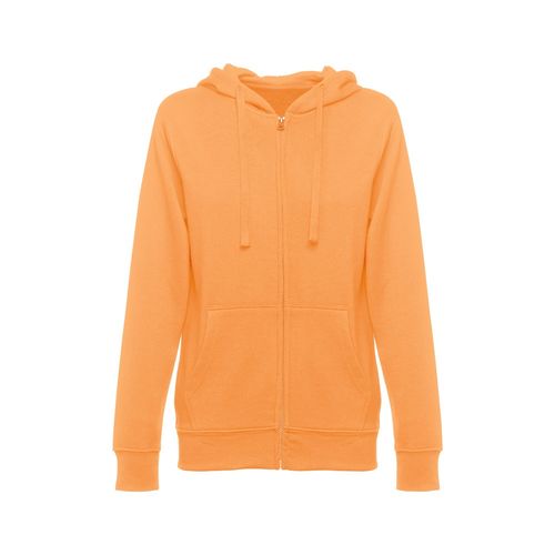 coral THC AMSTERDAM WOMEN. Sudadera para mujer, con cremallera y capucha