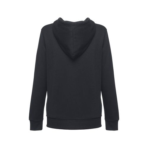 black THC AMSTERDAM WOMEN. Sudadera para mujer, con cremallera y capucha