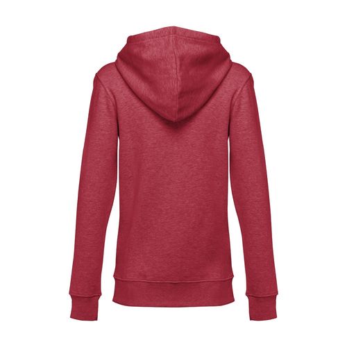 rojo chiné THC AMSTERDAM WOMEN. Sudadera para mujer, con cremallera y capucha