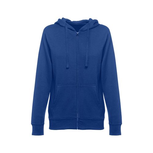 azulón THC AMSTERDAM WOMEN. Sudadera para mujer, con cremallera y capucha