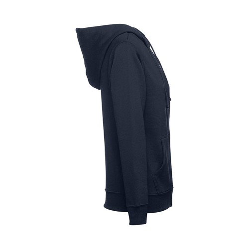 azul marino THC AMSTERDAM WOMEN. Sudadera para mujer, con cremallera y capucha