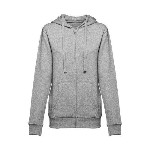 moteado gris claro THC AMSTERDAM WOMEN. Sudadera para mujer, con cremallera y capucha