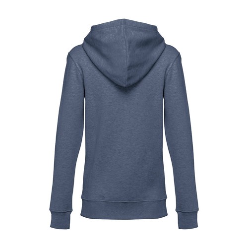 azul chiné THC AMSTERDAM WOMEN. Sudadera para mujer, con cremallera y capucha