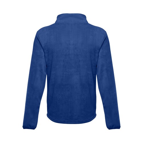 azulón THC HELSINKI. Chaqueta polar para hombre, con cremallera