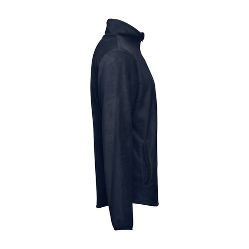 azul marino THC HELSINKI. Chaqueta polar para hombre, con cremallera