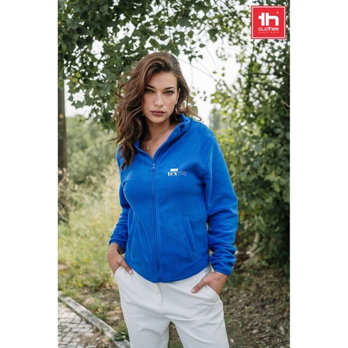 THC HELSINKI WOMEN. CHAQUETA POLAR PARA MUJER, CON CREMALLERA