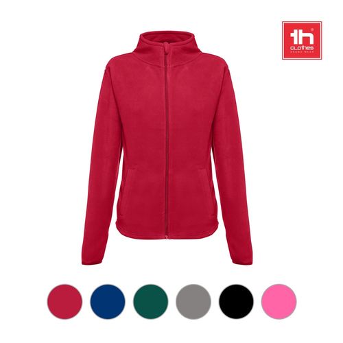azul marino THC HELSINKI WOMEN. Chaqueta polar para mujer, con cremallera