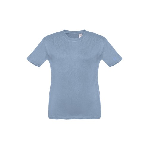 azul / blanco pastel THC QUITO. Camiseta de niños unisex