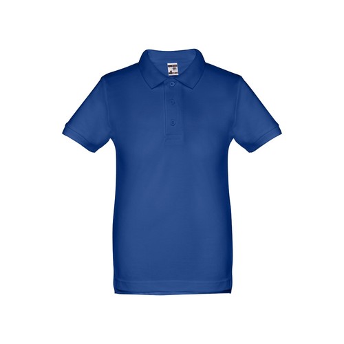 azulón THC ADAM KIDS. Polo de niños unisex