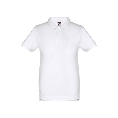 white THC ADAM KIDS. Polo de niños unisex