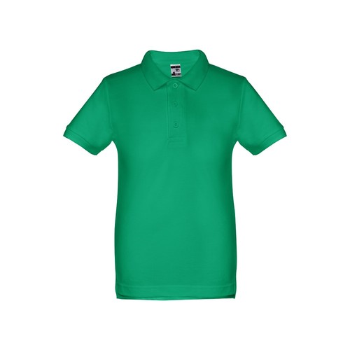 THC ADAM KIDS WH. Polo à manches courtes pour enfants (unisexe). Couleur blanche - 2
