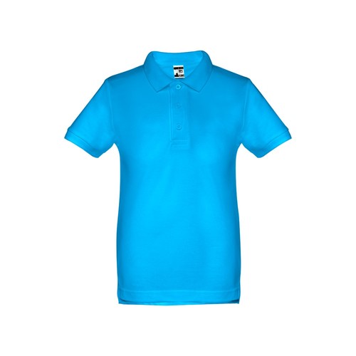 azul aqua THC ADAM KIDS. Polo de niños unisex