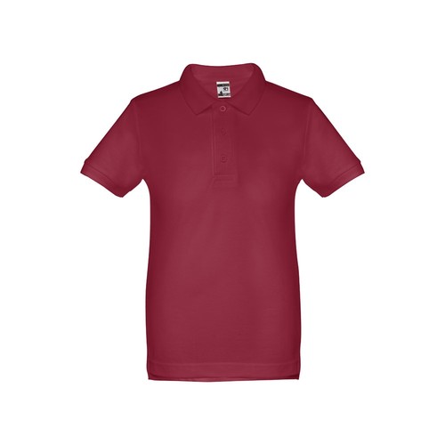 burdeos THC ADAM KIDS. Polo de niños unisex