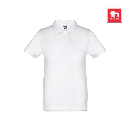 THC ADAM KIDS WH. Polo de niños unisex
