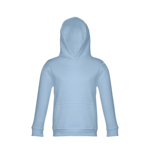 azul / blanco pastel THC PHOENIX KIDS. Sudadera unisex para niños, con capucha