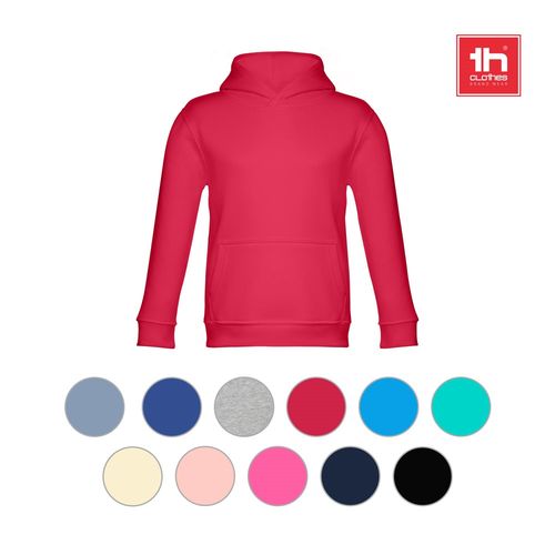 azul marino THC PHOENIX KIDS. Sudadera unisex para niños, con capucha