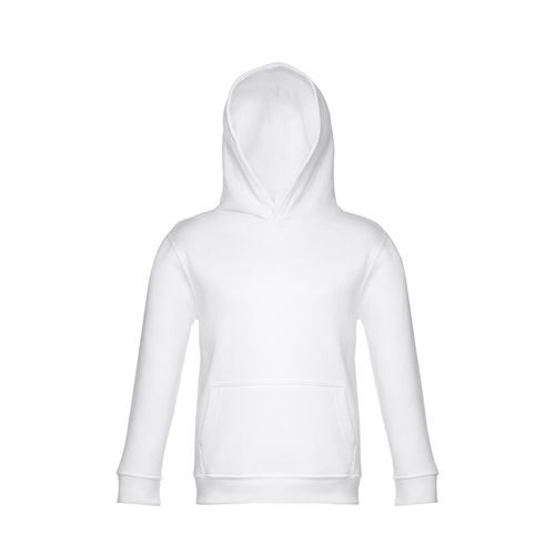 white THC PHOENIX KIDS. Sudadera unisex para niños, con capucha