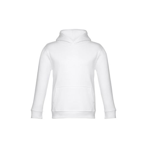 white THC PHOENIX KIDS. Sudadera unisex para niños, con capucha