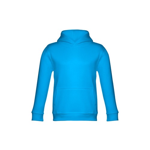 azul aqua THC PHOENIX KIDS. Sudadera unisex para niños, con capucha
