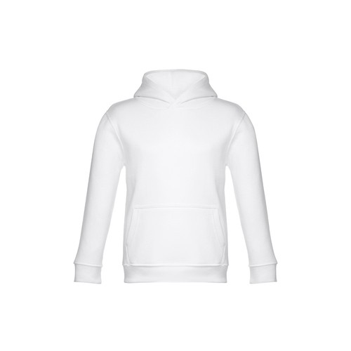 white THC PHOENIX KIDS. Sudadera unisex para niños, con capucha