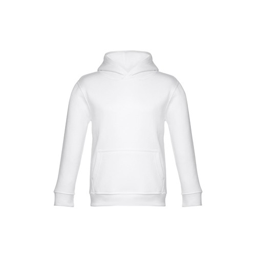 white THC PHOENIX KIDS. Sudadera unisex para niños, con capucha