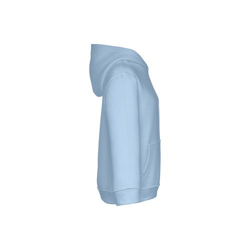 azul / blanco pastel THC PHOENIX KIDS. Sudadera unisex para niños, con capucha