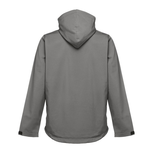 gray THC ZAGREB. Chaqueta softshell para hombre, con capucha removible