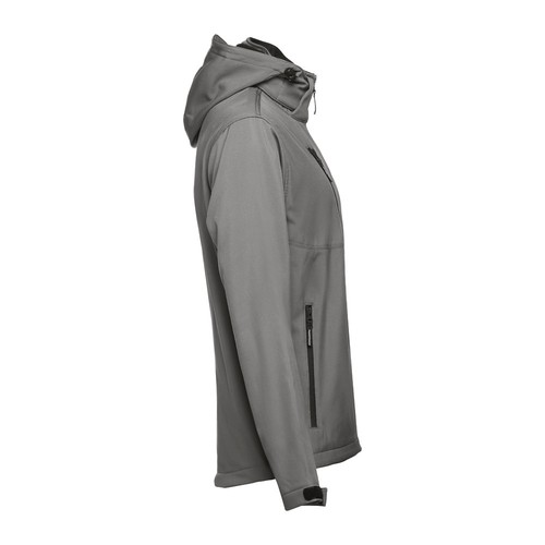 gray THC ZAGREB. Chaqueta softshell para hombre, con capucha removible