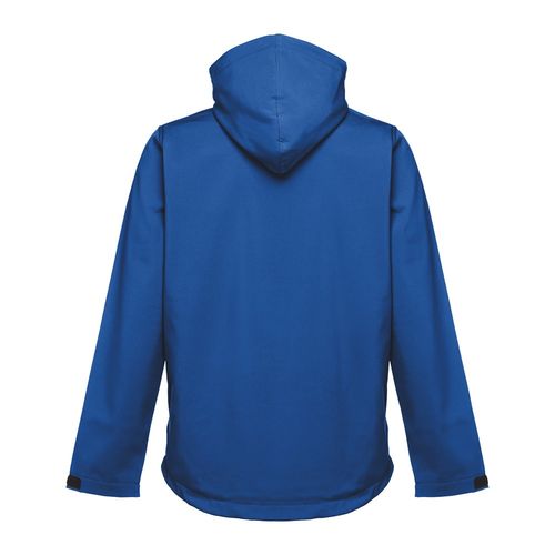 azulón THC ZAGREB. Chaqueta softshell para hombre, con capucha removible
