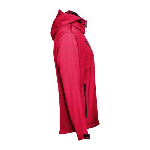 red THC ZAGREB. Chaqueta softshell para hombre, con capucha removible