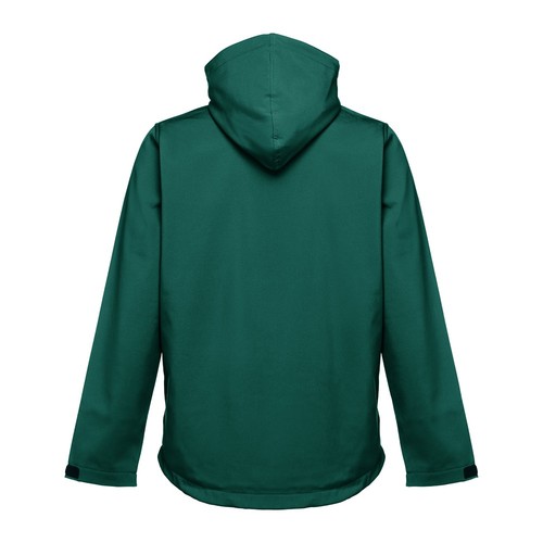 verde oscuro THC ZAGREB. Chaqueta softshell para hombre, con capucha removible