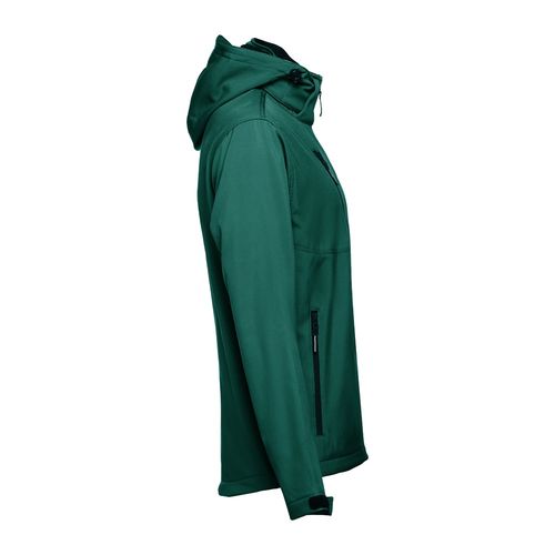 verde oscuro THC ZAGREB. Chaqueta softshell para hombre, con capucha removible