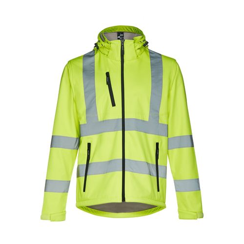 THC ZAGREB WORK. Veste softshell haute visibilité (unisexe) - 2