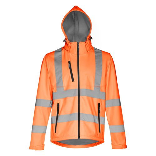 naranja fluo THC ZAGREB WORK. Chaqueta unisex