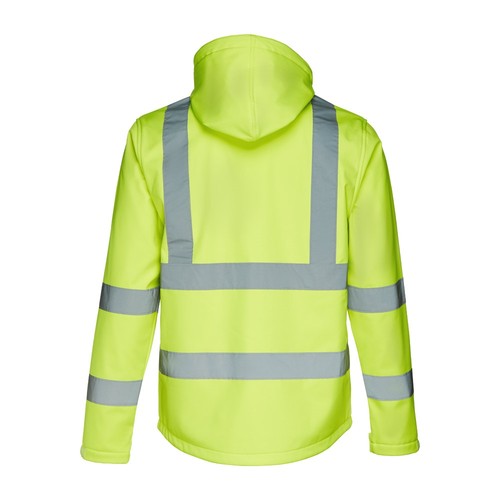 THC ZAGREB WORK. Veste softshell haute visibilité (unisexe) thumbnail 4