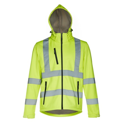 THC ZAGREB WORK. Veste softshell haute visibilité (unisexe) - 6