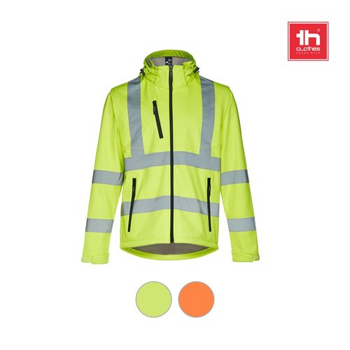 naranja fluo THC ZAGREB WORK. Chaqueta unisex