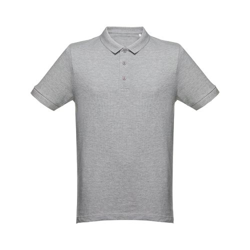 moteado gris claro THC MONACO. Polo de hombre