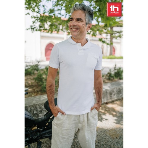 white THC DHAKA. Polo de hombre